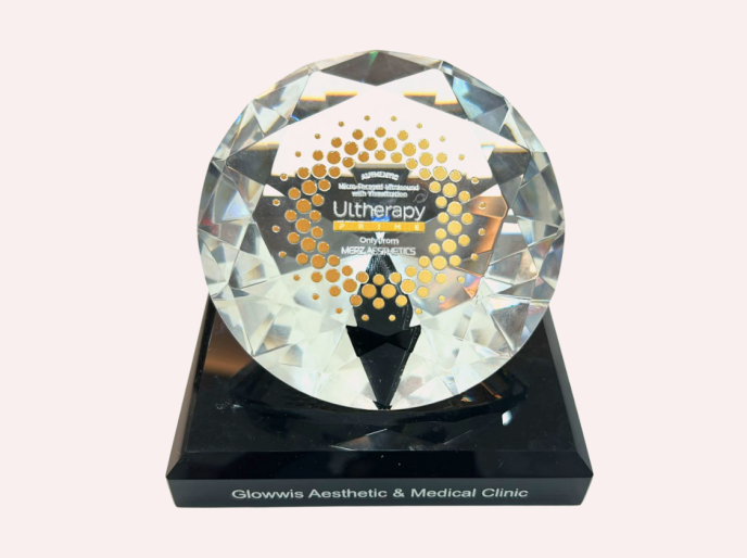 Ultherapy® Prime certification awarded to Glowwis by Merz Aesthetics for MFU-V technology.