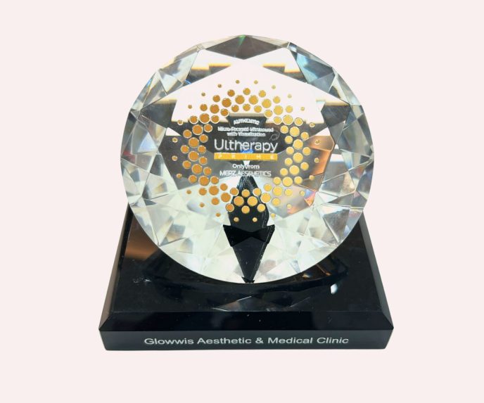 Ultherapy® Prime certification awarded to Glowwis by Merz Aesthetics for MFU-V technology.